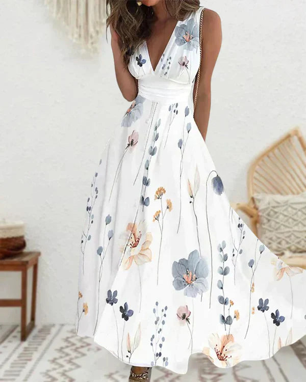 Viviana® | Floral Dress Sleeveless