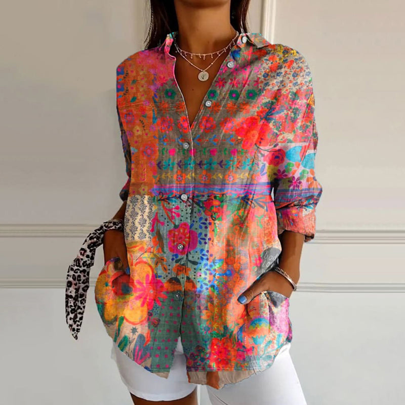 Jacinta® | Blouse elegant and imprimé floral for women