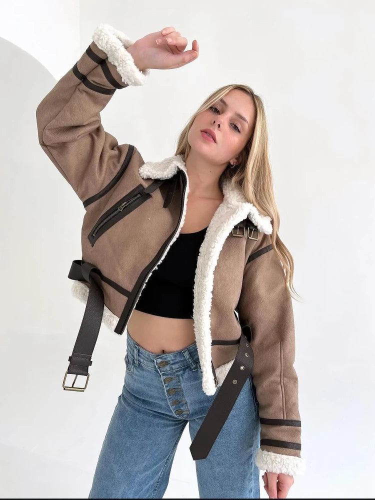 Ornella® | Exterior coat elegant and stylish with belt