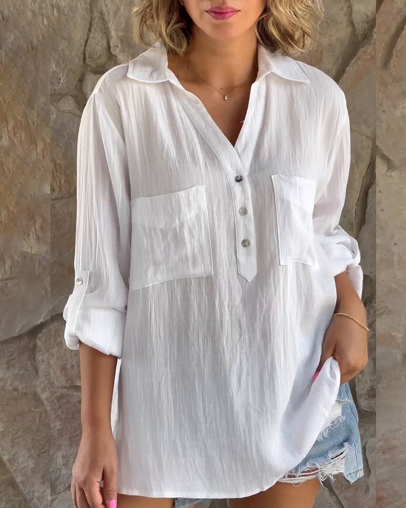 Nicole® | Simple Blouse With A V-Neck