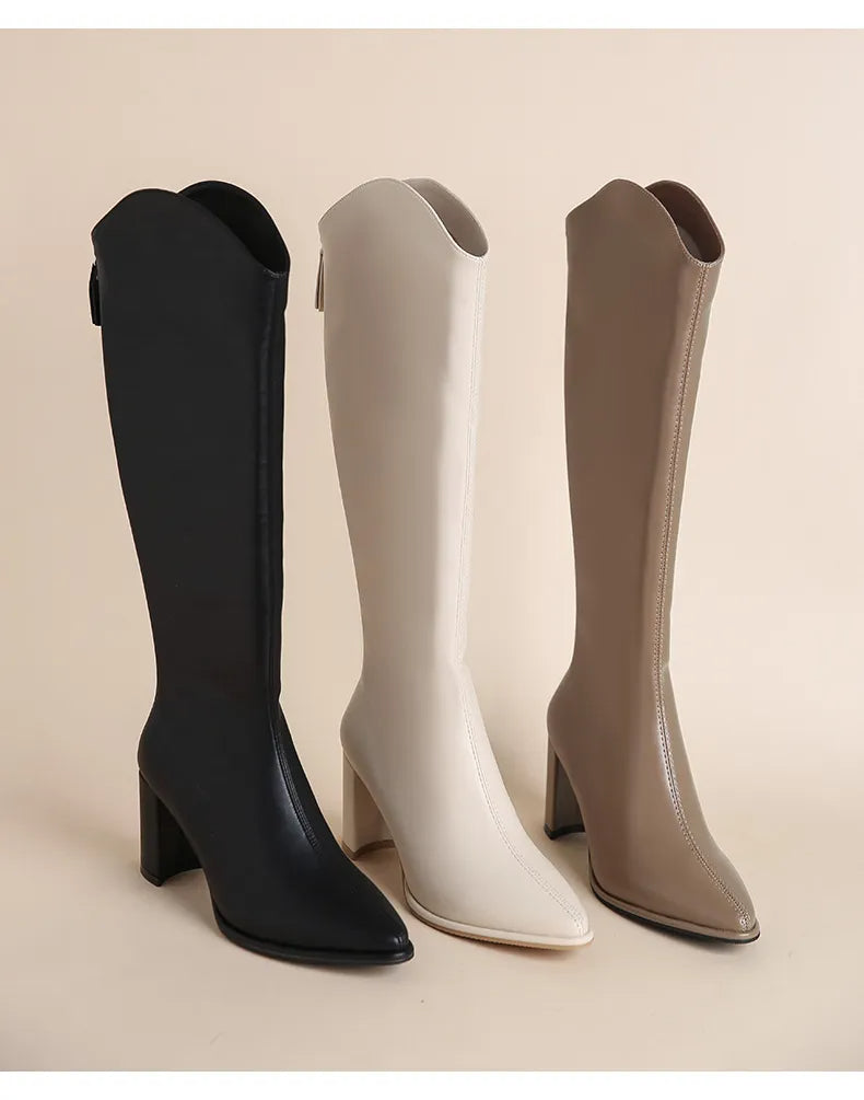 Liliana® | Elegant women's boots with zipper and high heel