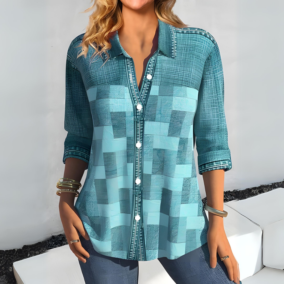 Lea® | Plaid Blouse
