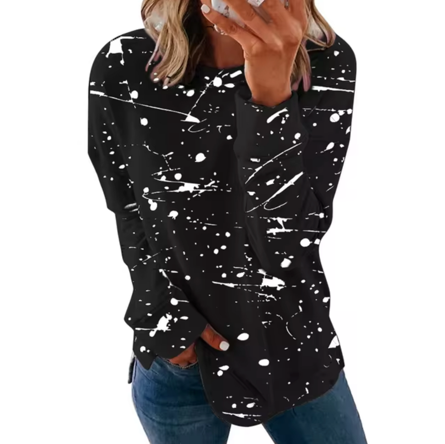Romina | Oversized cotton long sleeve top