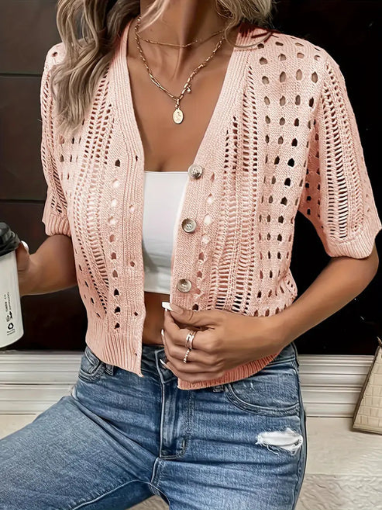 Palmira® | Versatile Casual Button-Front Jacket