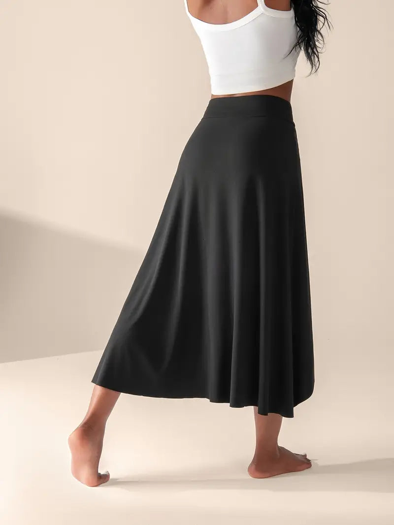 Luciana® | High Waist Slit Skirt With Pockets