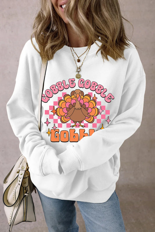 Lucrezia | Graphic long-sleeve sweatshirt with dropped shoulders