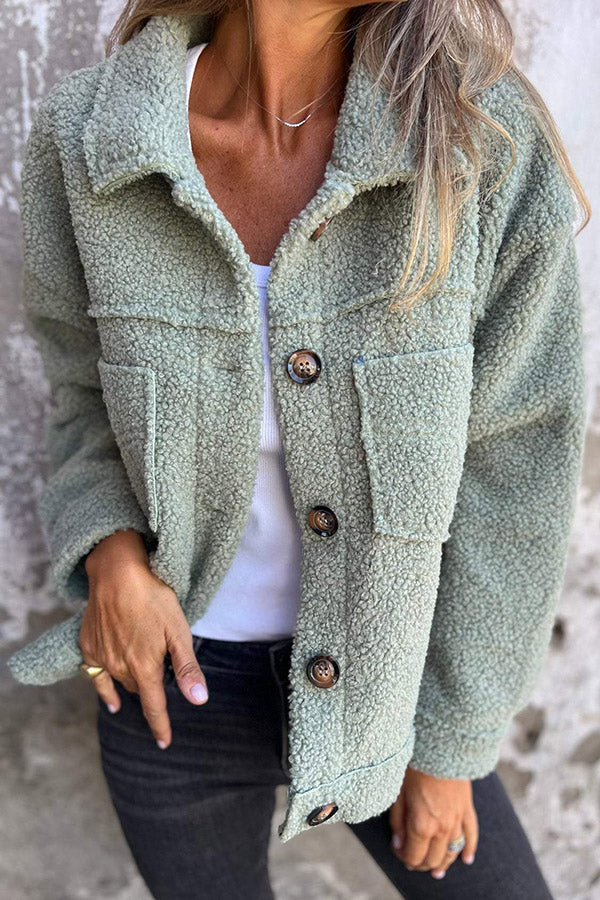 Amalia | Cozy winter coat with side pockets for women