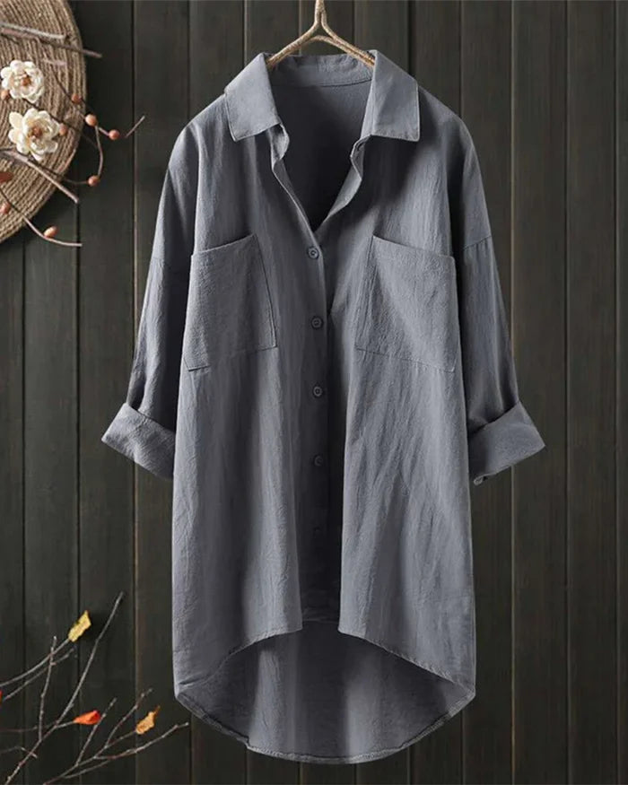 Milagros® | Women'S White Linen Blouse