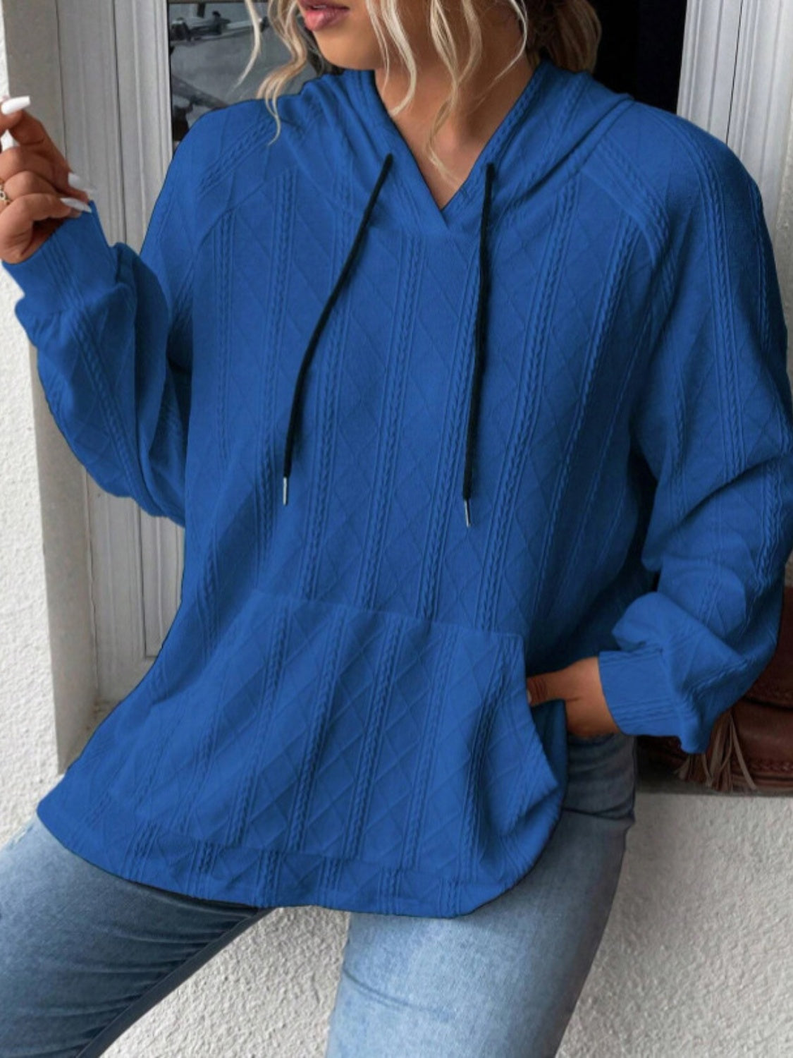 Miriam | Full size long sleeve drawstring hoodie