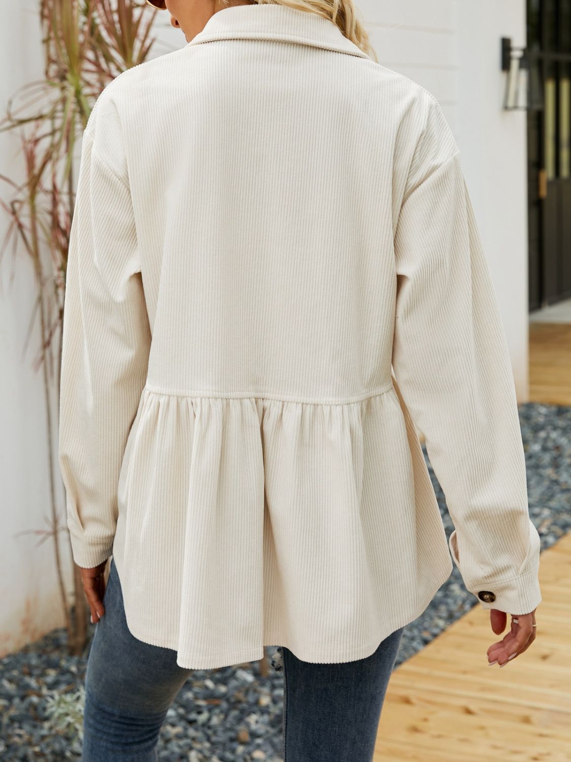 Mirjam | Button-down, long-sleeved shirt