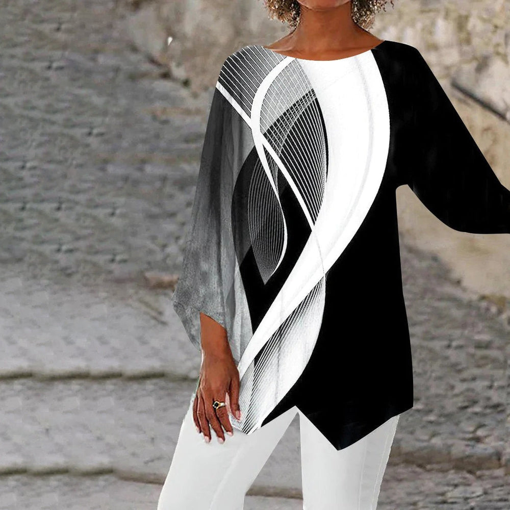 Victoria® | Women's geometric long-sleeved top
