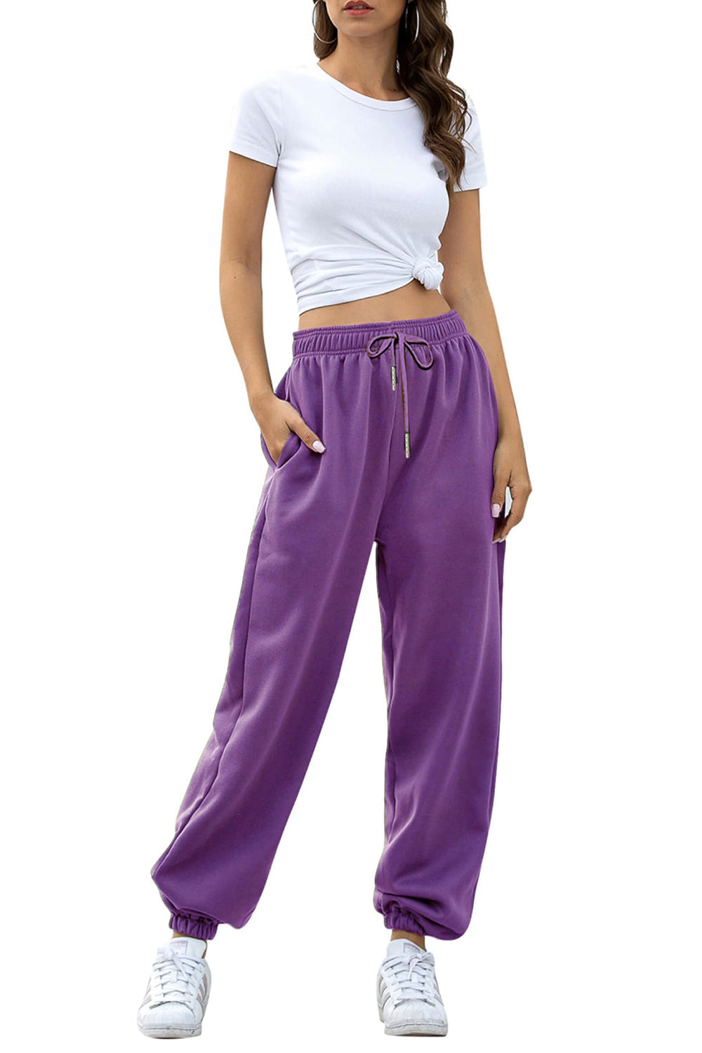Angela | Jogging pants with elastic waistband and pockets