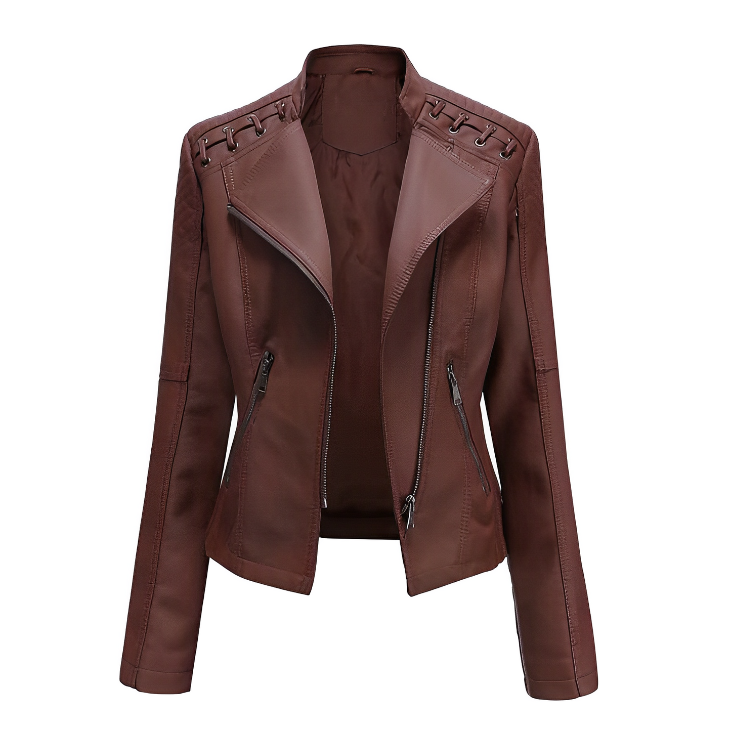 Guillermina | PU leather jacket with zipper
