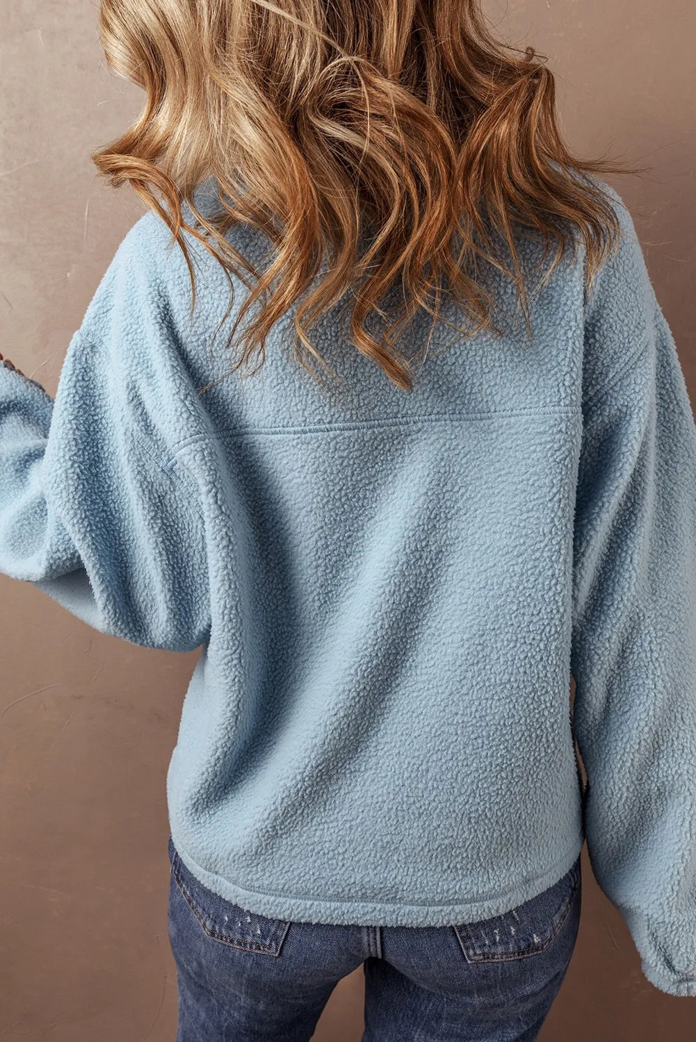 Brigitta | Long sleeve half zip sweatshirt