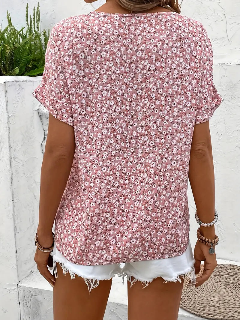 Antiope® | Floral Button Closure Blouse