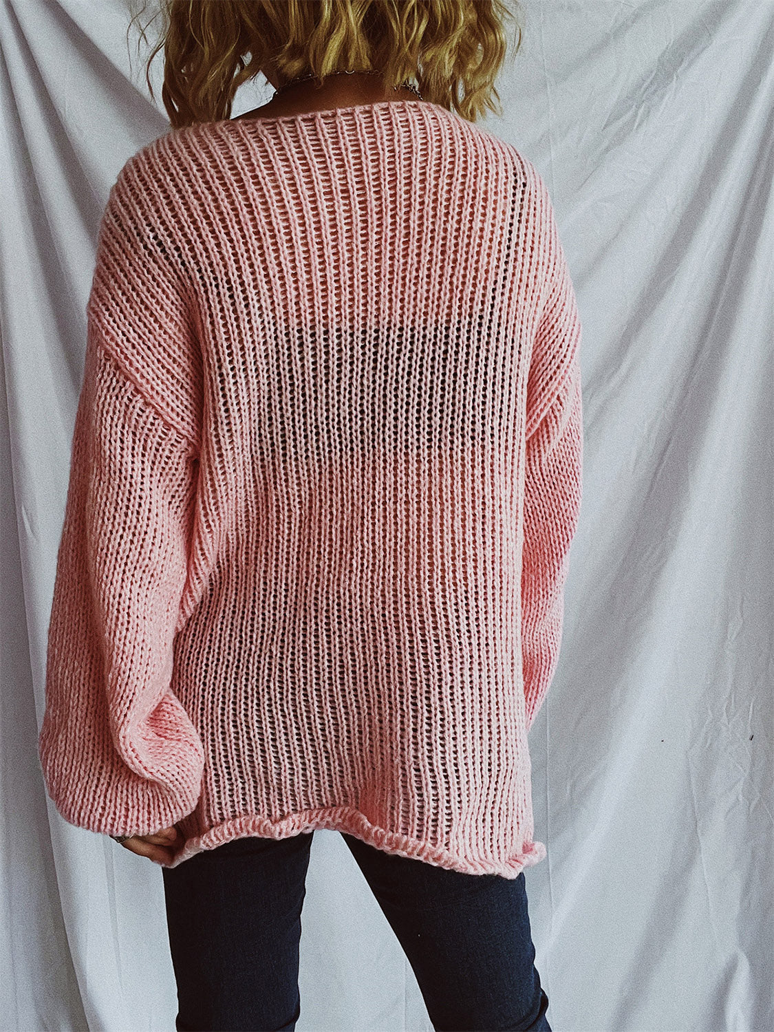 Bernadette | Sweater with a boat neckline and dropped shoulders