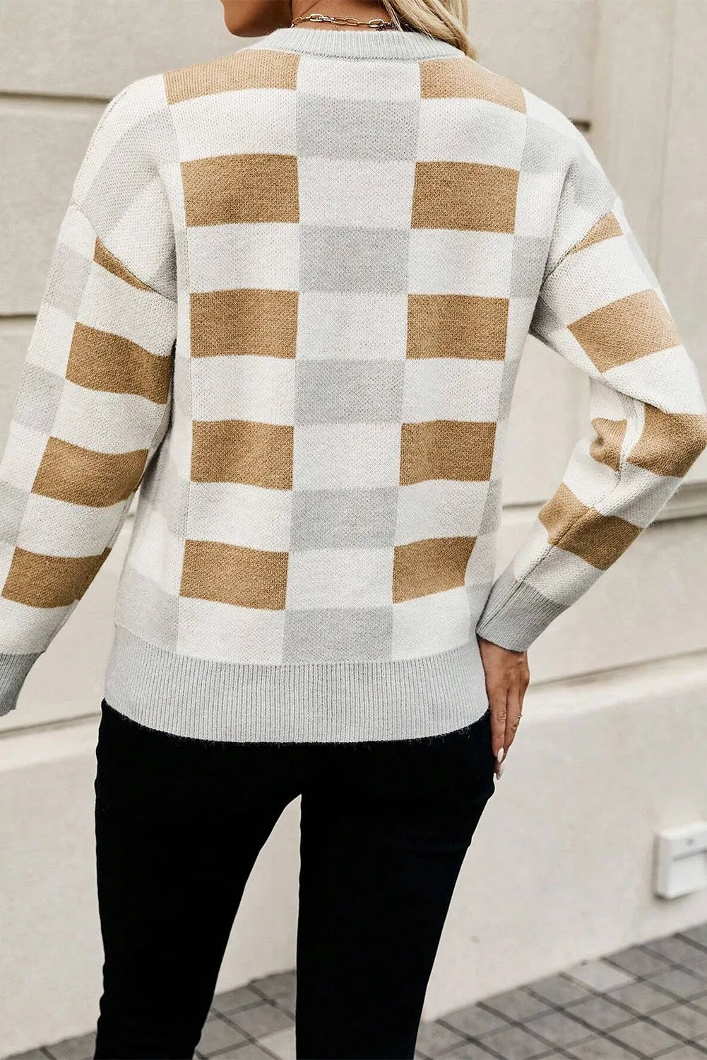 Josefa | Color block crew neck sweater