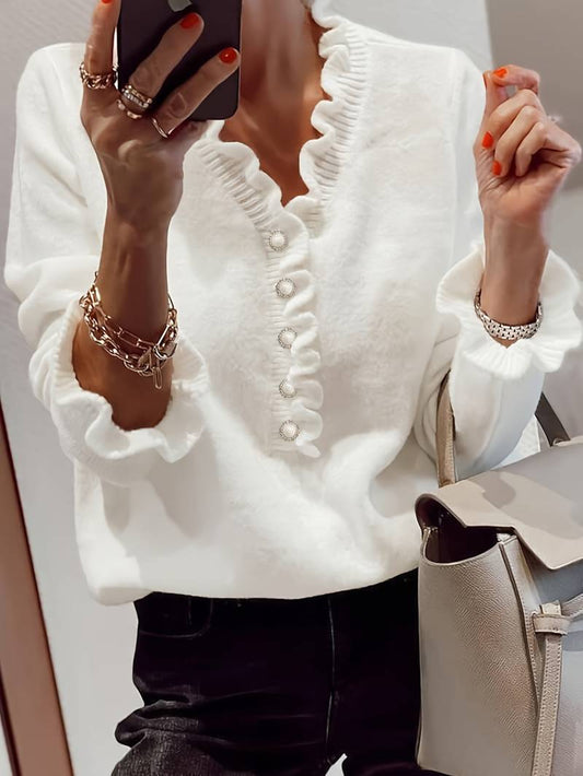 Yamel | Elegant ruffle sweater