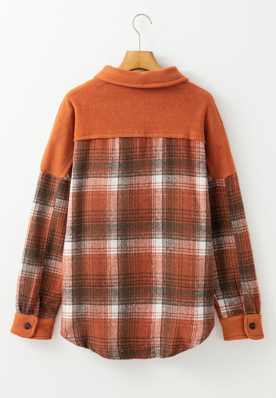 Matilde | Checked long sleeve jacket with buttons