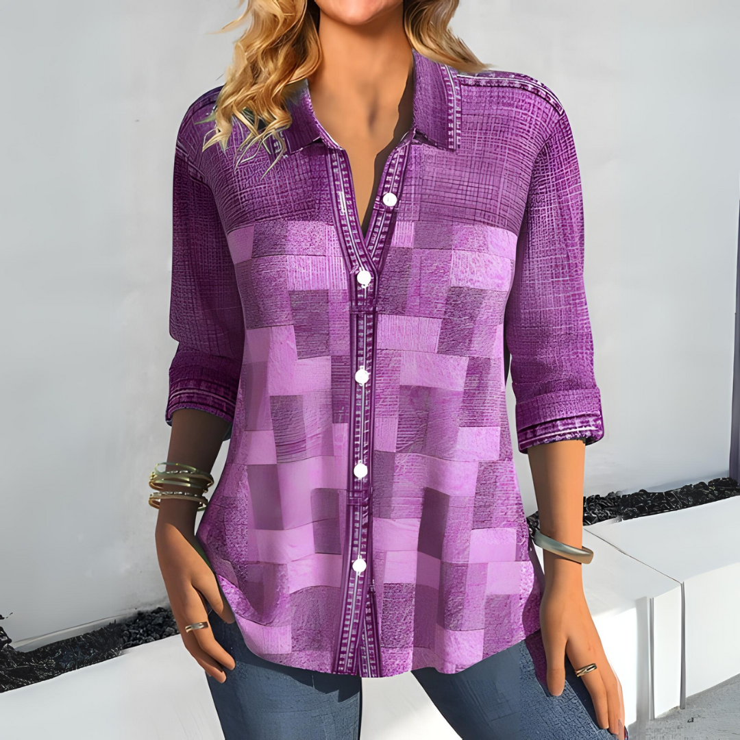 Lea® | Plaid Blouse