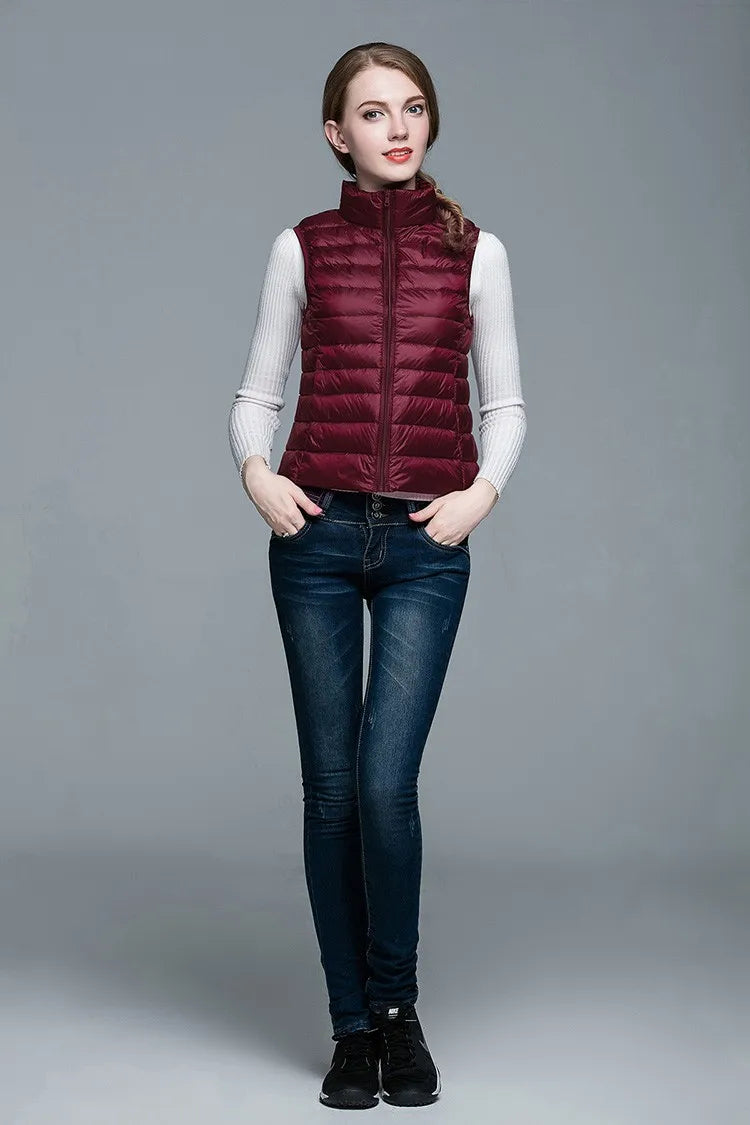Jimena® | Ultralight, sleeveless, elegant half jacket for women