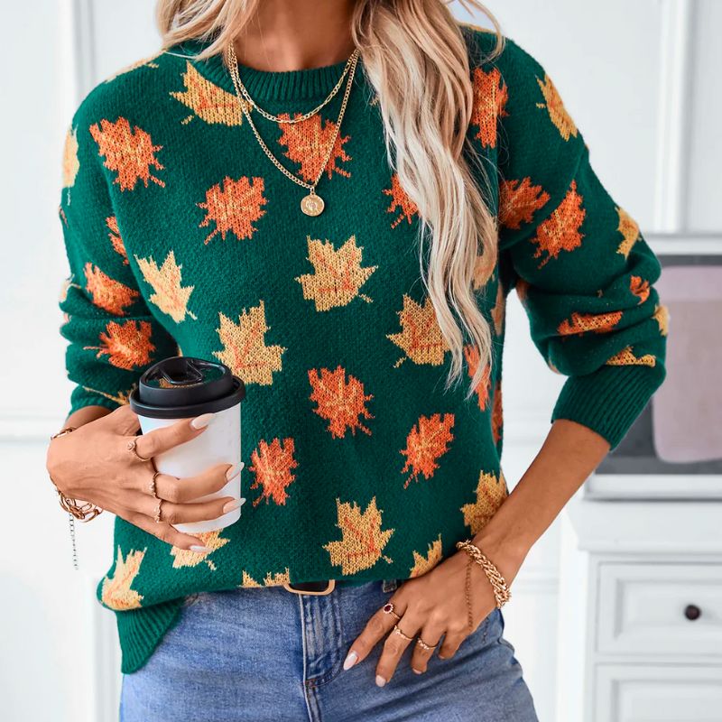 Belén | Cozy autumn knitted sweater.