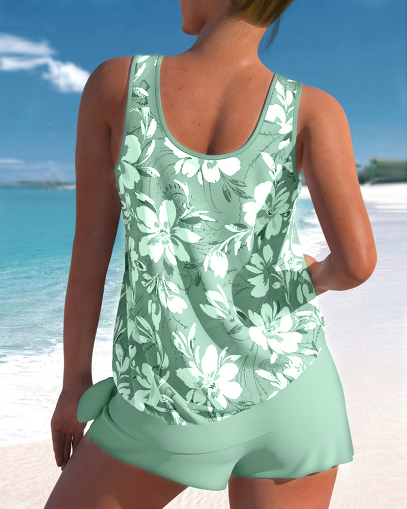 Megan  | Women Summer Tankini Two Piece Swimsuit