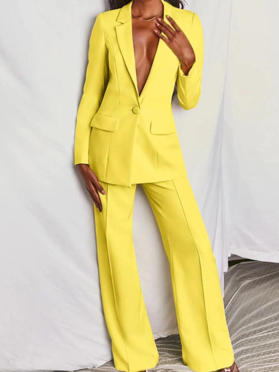 Rosalía® | Blazer And Trousers Set For Women'S Business Dress
