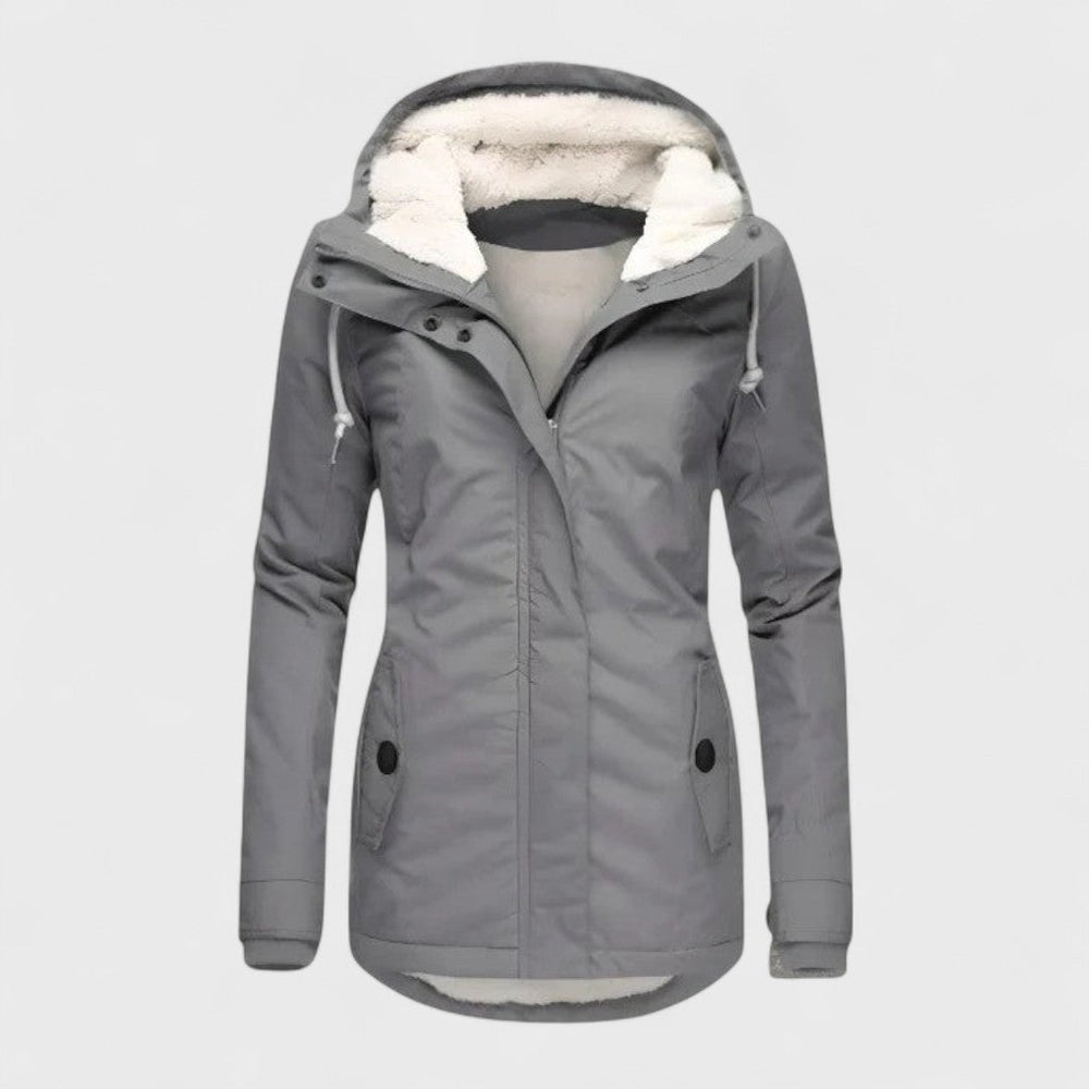AlpiTech - Women's Warm and Waterproof Hooded Jacket