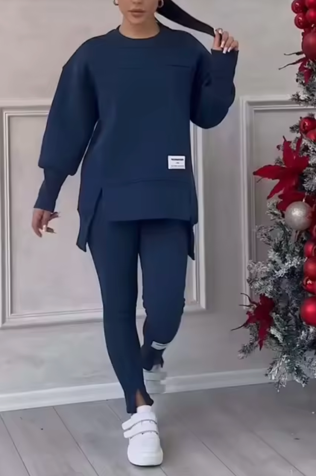 Paz | Elegant sweater and trousers set