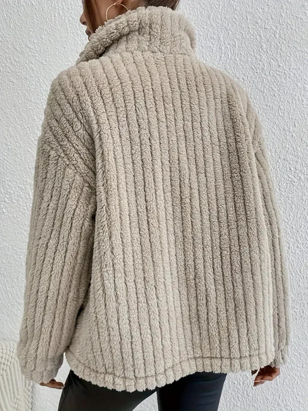 Esther® | Cardigan with buttons in double-face velvet