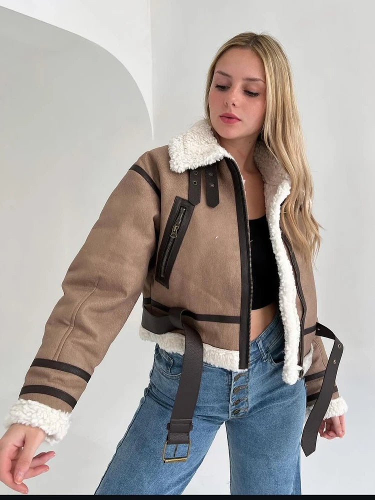 Ornella® | Exterior coat elegant and stylish with belt