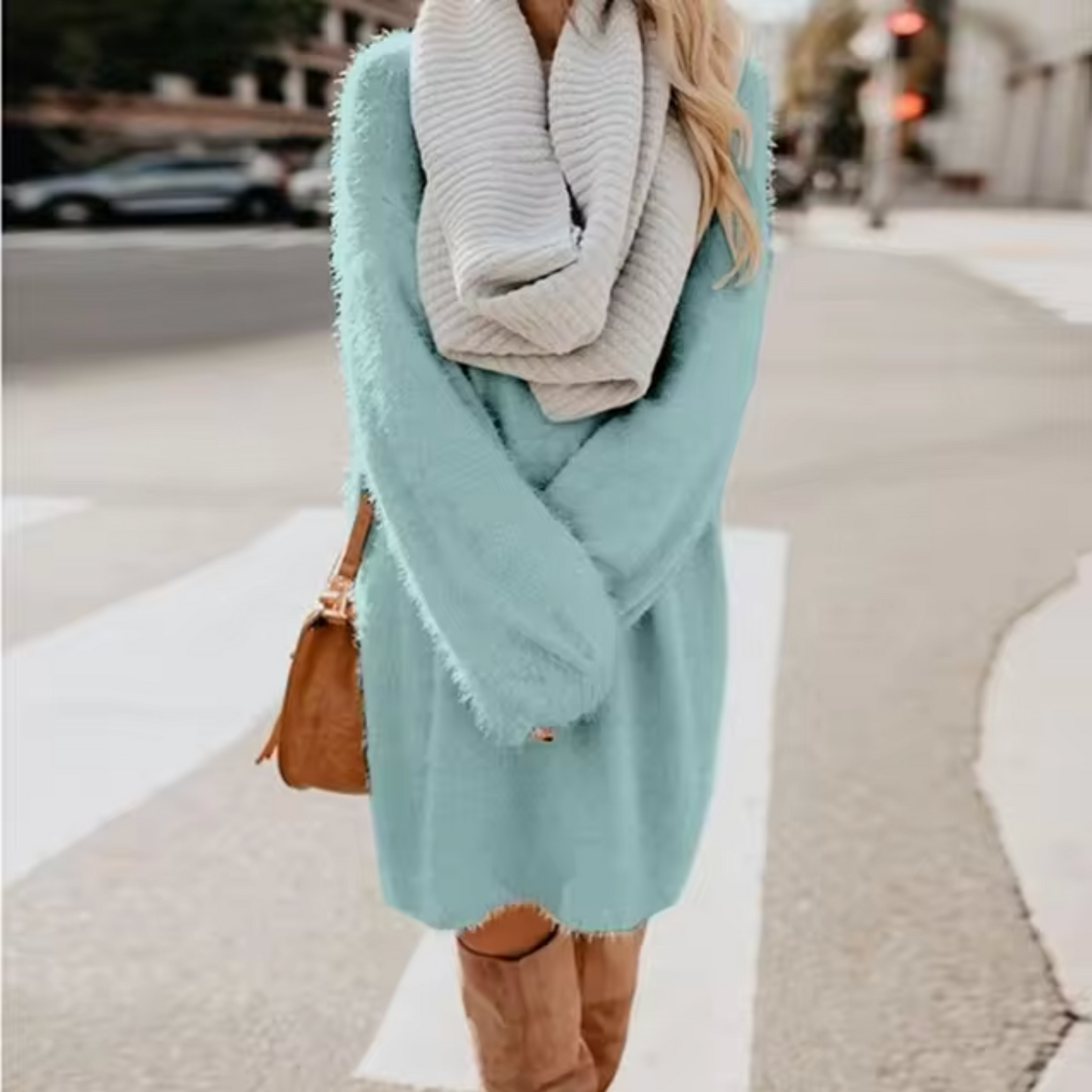 Maria José | Cotton knit sweater dress