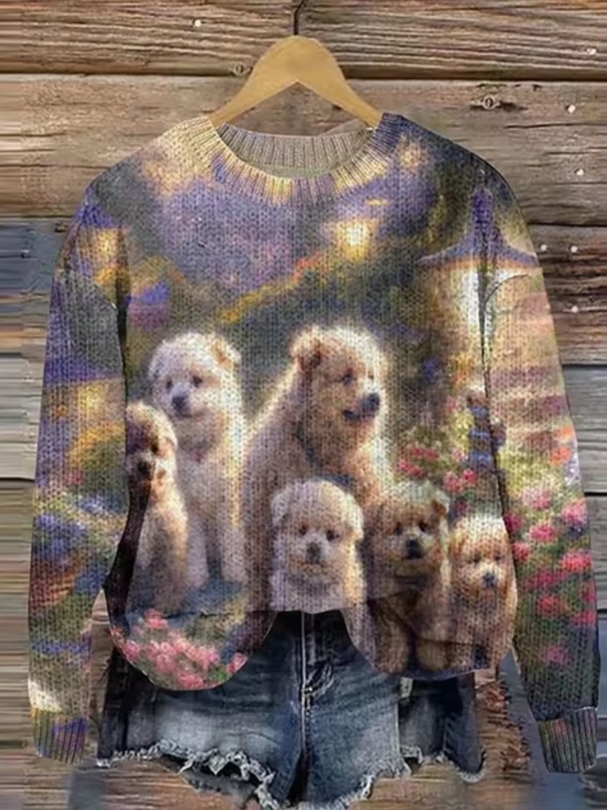 Maria José | Printed knit sweater
