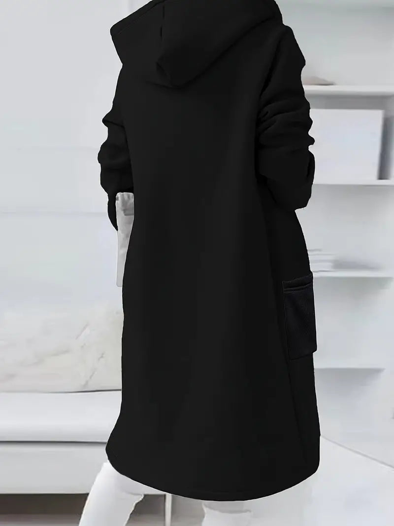 Luisa | Casual mid-length hooded jacket