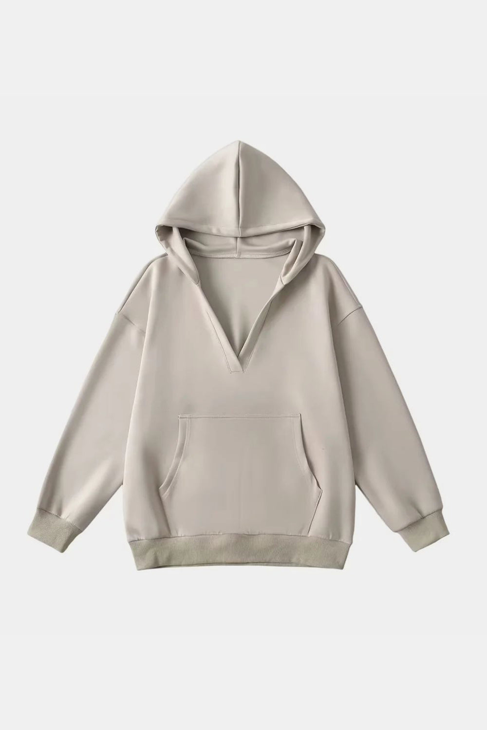 Bernadette | Basic Bae Air Scuba long sleeve hoodie with kangaroo pocket