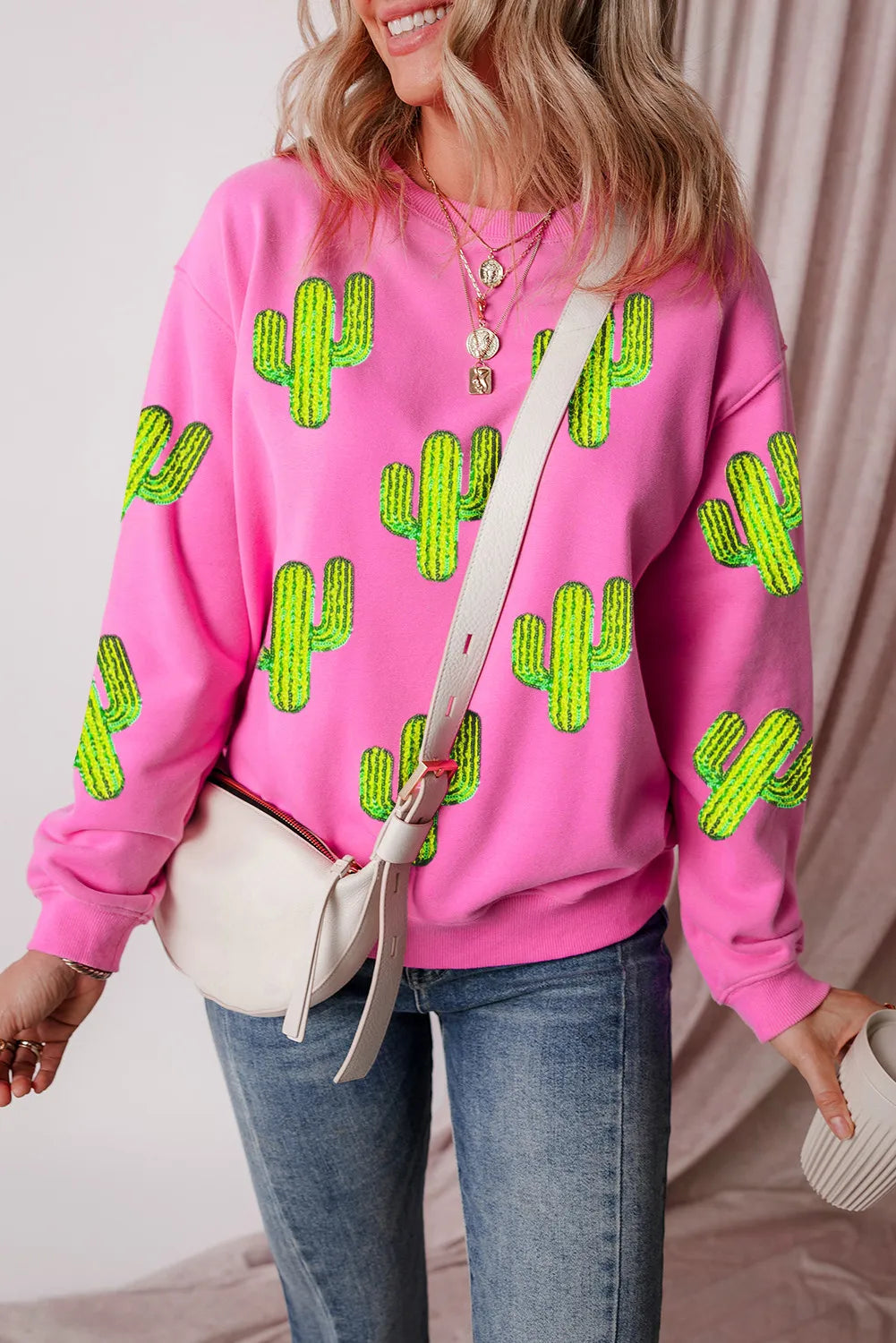 Marlene | Cactus long sleeve sweatshirt