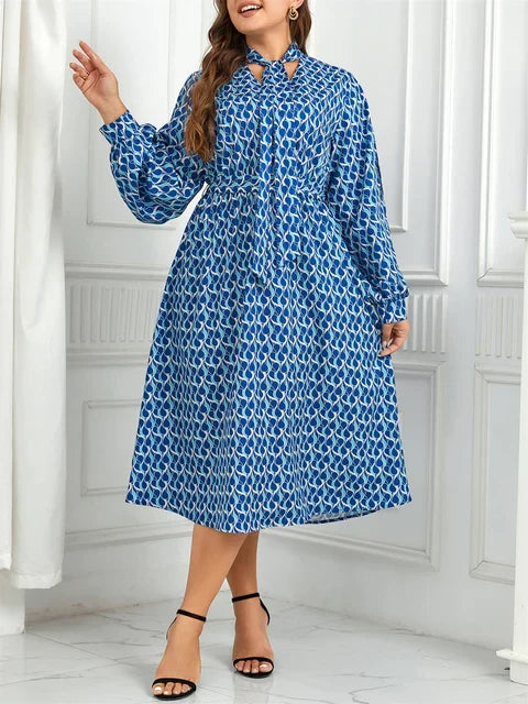 Helena® | Plus Size Dress Elastic Waist