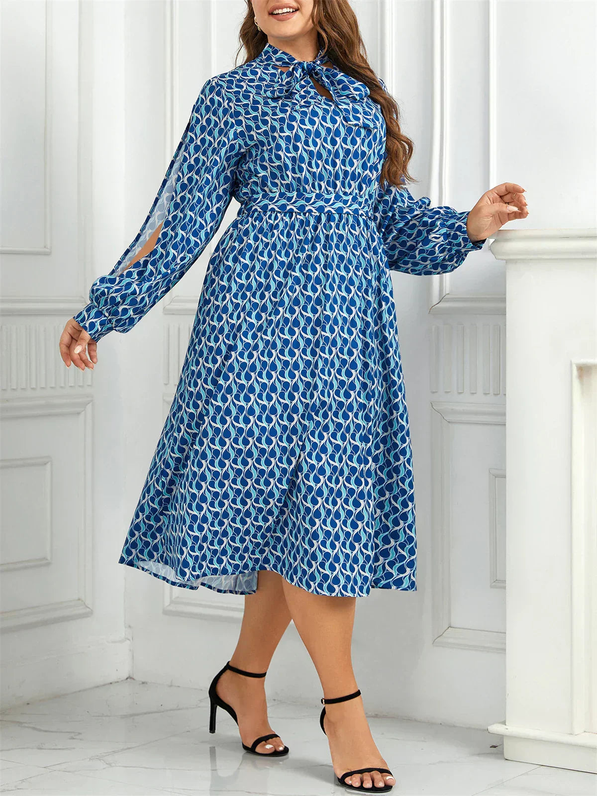 Helena® | Plus Size Dress Elastic Waist