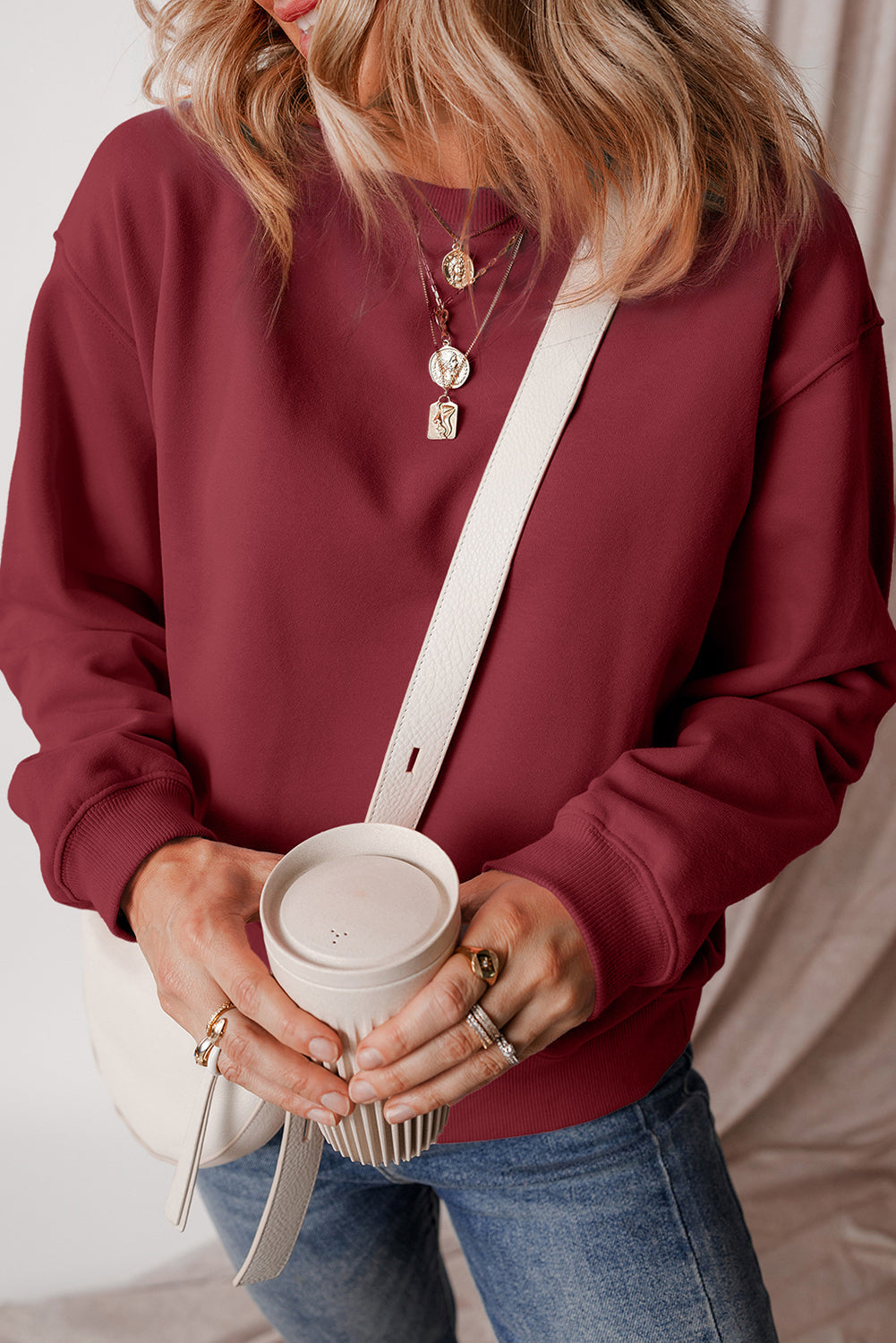 Agneta | Classic and simple fleece sweater