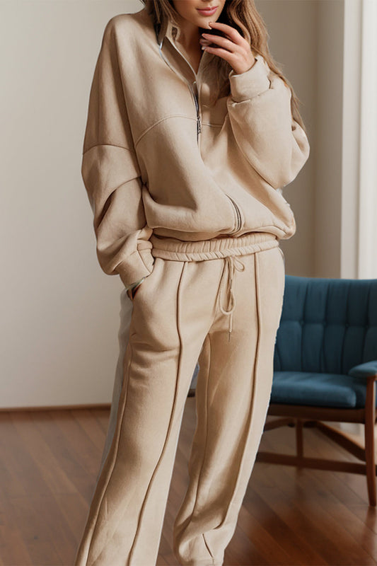 Marta | Long-sleeved top and zip-up trousers set