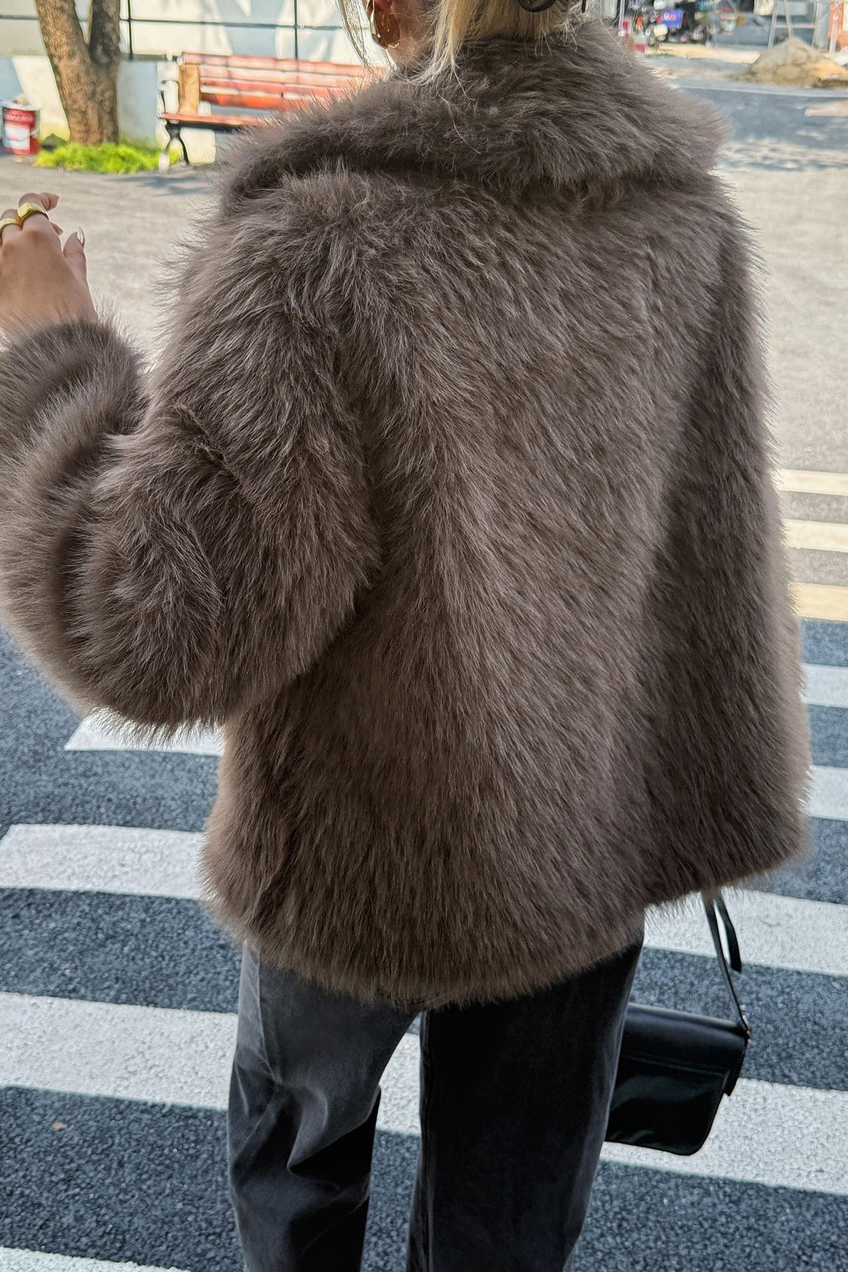 Soft Plush Casual Long Sleeve Coat