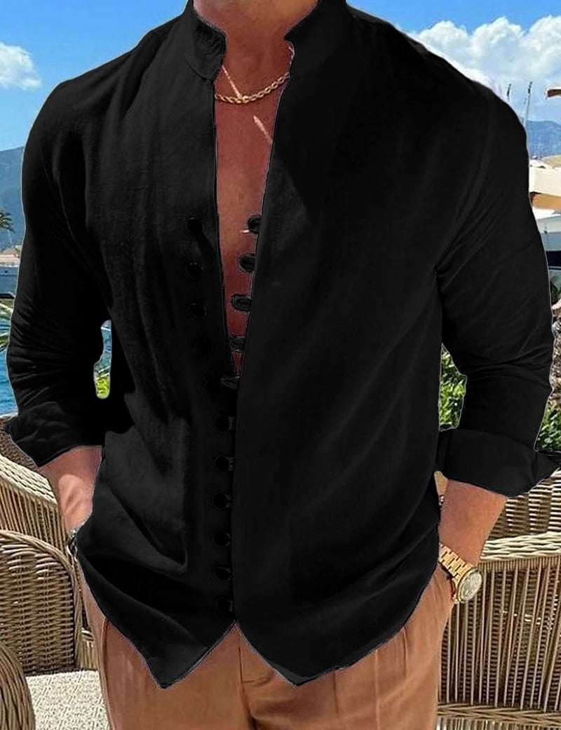 Benjamin | Cotton Shirt with Long Sleeves for Men
