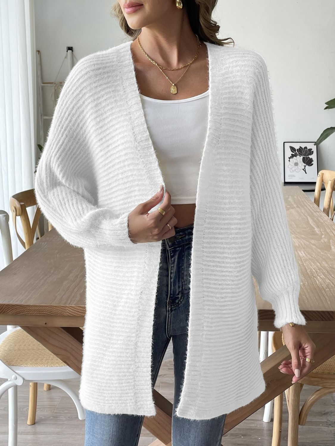 Annabelle | Long sleeve open front cardigan