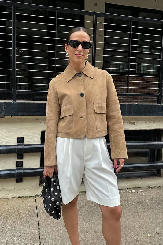 Estela® | SUEDE JACKET WITH POCKET
