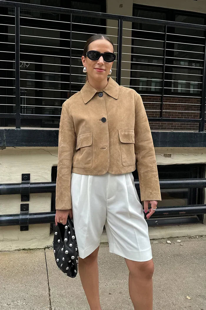 Estela | SUEDE JACKET WITH POCKET