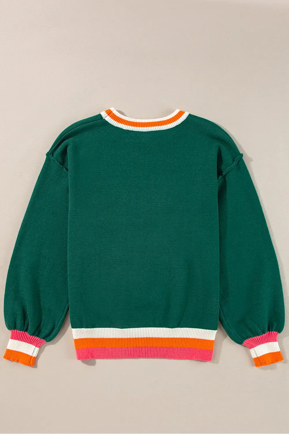 Mareike | Contrasting long-sleeved sweater with a crew neck