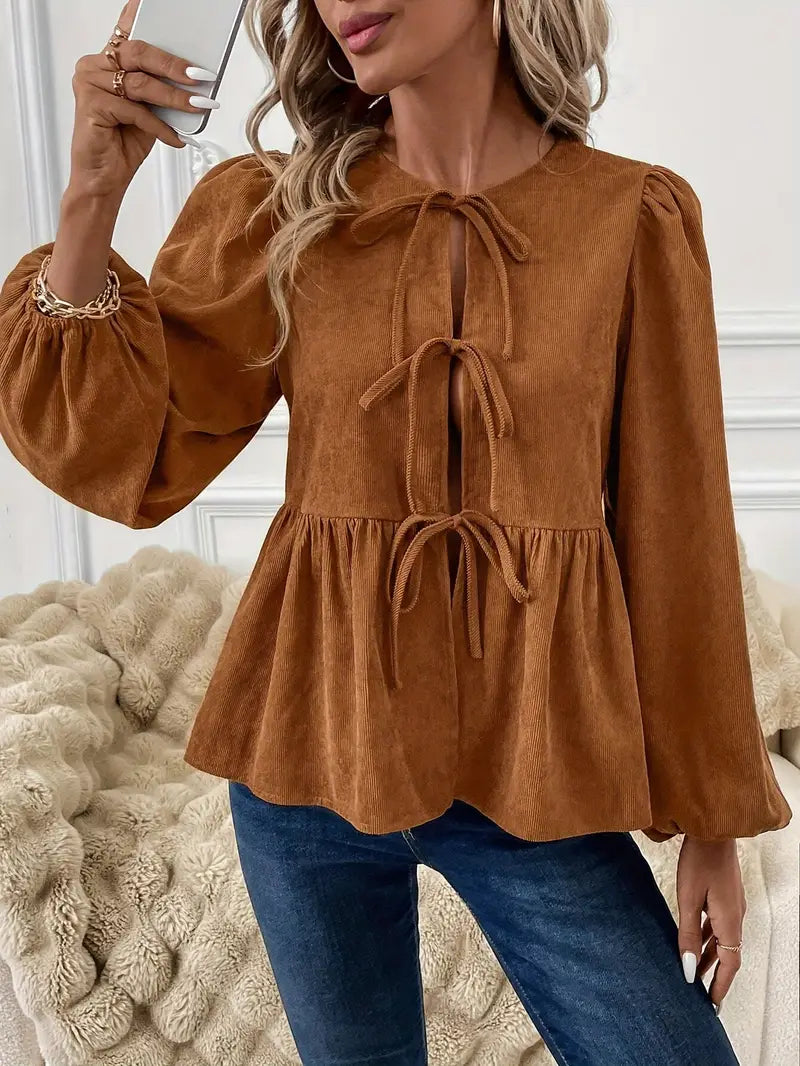 Viola® | Stylish Corduroy Blouse