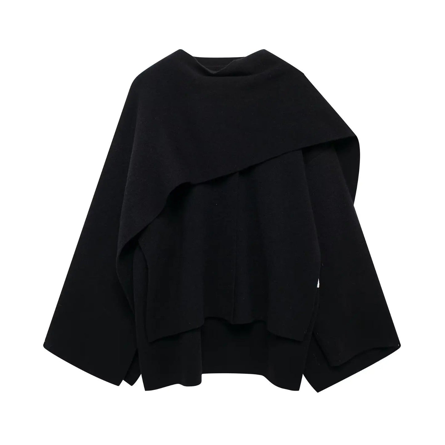 Chloe | Women Elegant Draped Cape Coat