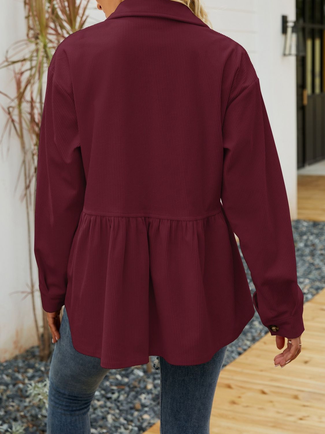 Mirjam | Button-down, long-sleeved shirt